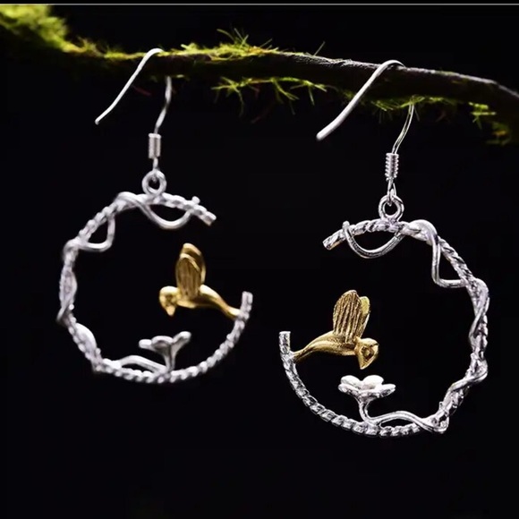 Artisan Handmade 925 Sterling Silver Songbird The Zephany Earrings - Picture 1 of 9